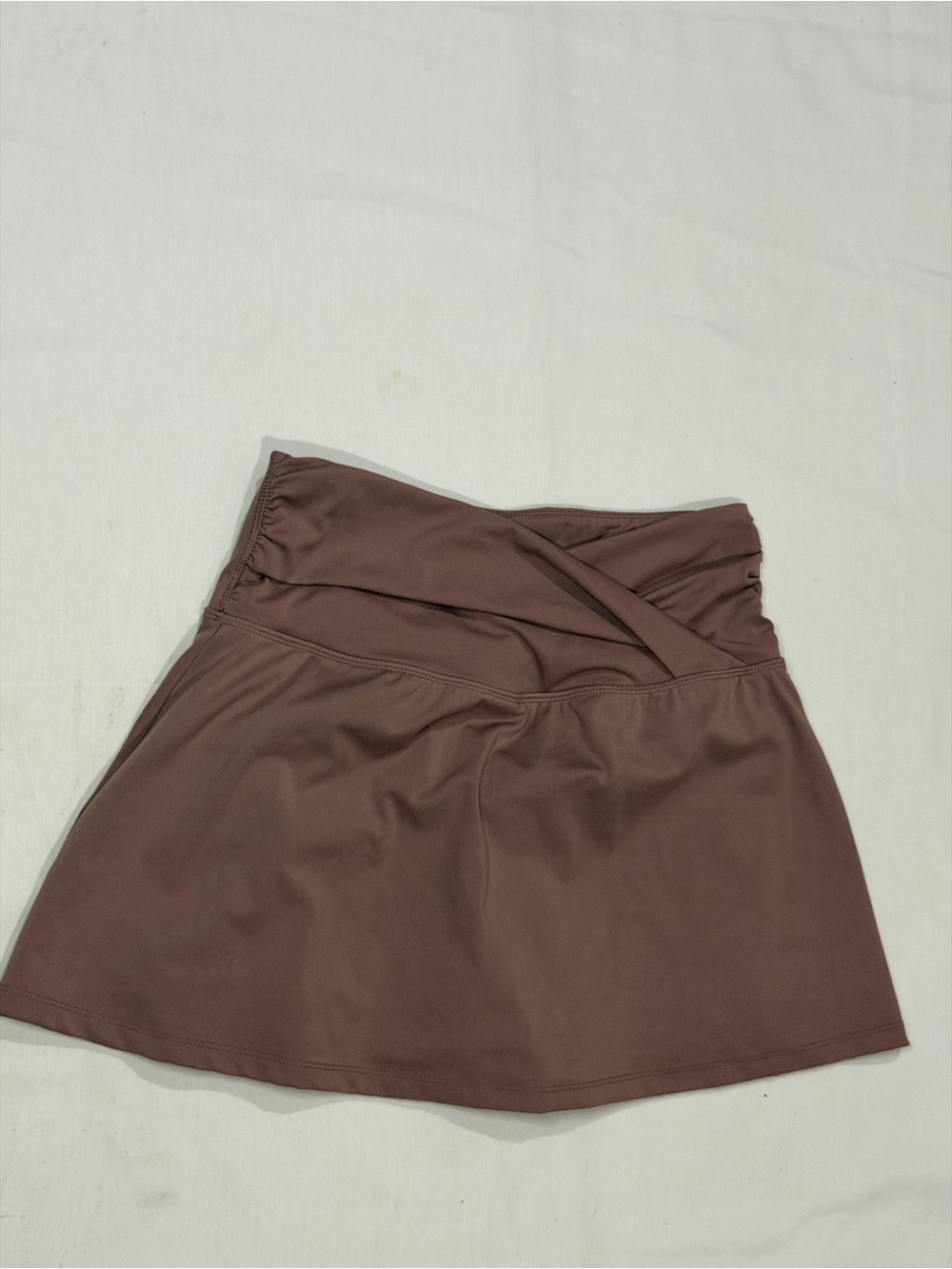 Yogalicious Dusty Mauve Twist-Waist Skater Skirt